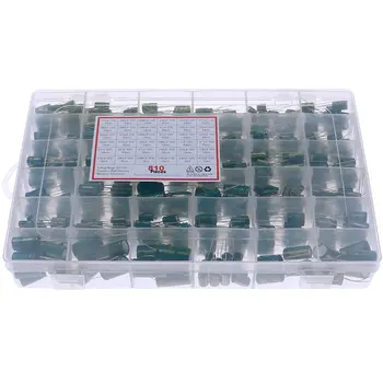 810Pcs 36Value Aluminum Electrolytic Capacitor set 10V-63V 1uF-1500uF Assorted Kit set Storage Box High Frequency Low ESR