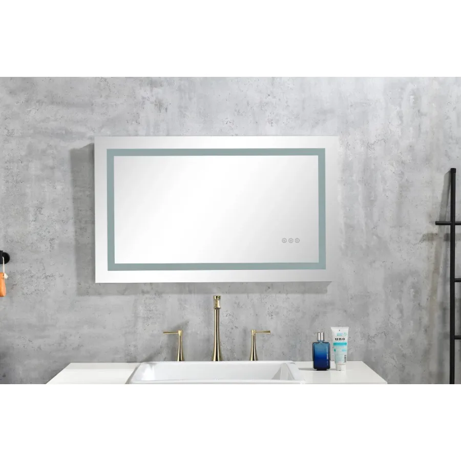 40"x 20" LED Bathroom Mirror with Front and Backlight Anti-Fog Memory 3 Colors Dimmable Wall Vanity Mirror
40"x 20" LED Bathroom Mirror with Front and Backlight Anti-Fog Memory 3 Colors Dimmable Wall Vanity Mirror