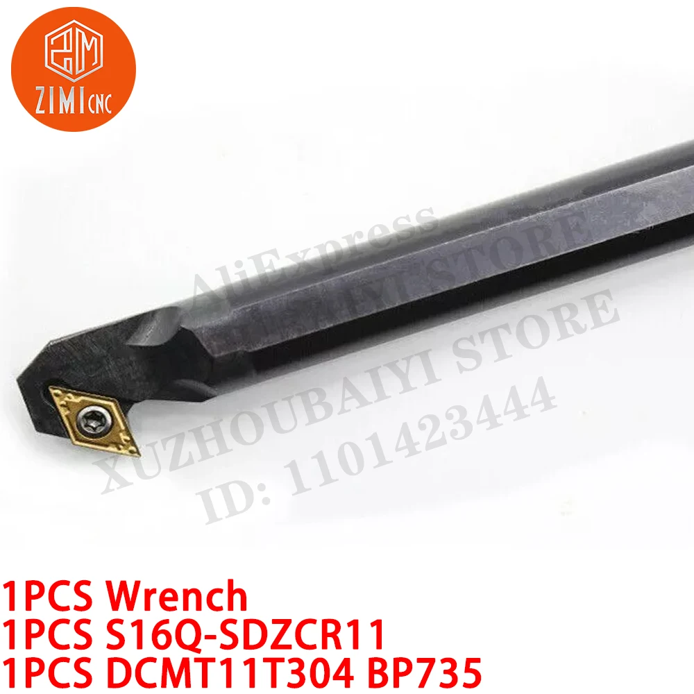 1PCS S16Q-SDZCR11 16 мм токарный внутренний Держатель токарного инструмента 93° + 1PCS DCMT11T304 BP735 Карбидная вставка для ЧПУ-инструмента металлорежущий инструмент
1PCS S16Q-SDZCR11 16 мм токарный внутренний Держатель токарного инструмента 93° + 1PCS DCMT11T304 BP735 Карбидная вставка для ЧПУ-инструмента металлорежущий инструмент