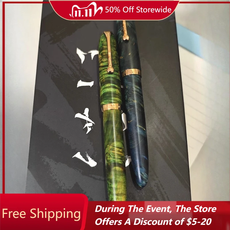 Blue Wooden Fountain Pen Hongdian Magnetic Structure Pens Iraurita F EF Ni Gold Clip Business Writing School Stationery Gifts
Blue Wooden Fountain Pen Hongdian Magnetic Structure Pens Iraurita F EF Ni Gold Clip Business Writing School Stationery Gifts