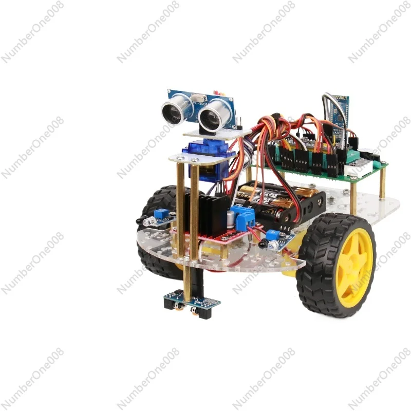 STM32 Microcontroller Smart Car Kit Tracking Obstacle Avoidance/Bluetooth Control/Ultrasonic Servo Head Shaking Obstacle
STM32 Microcontroller Smart Car Kit Tracking Obstacle Avoidance/Bluetooth Control/Ultrasonic Servo Head Shaking Obstacle