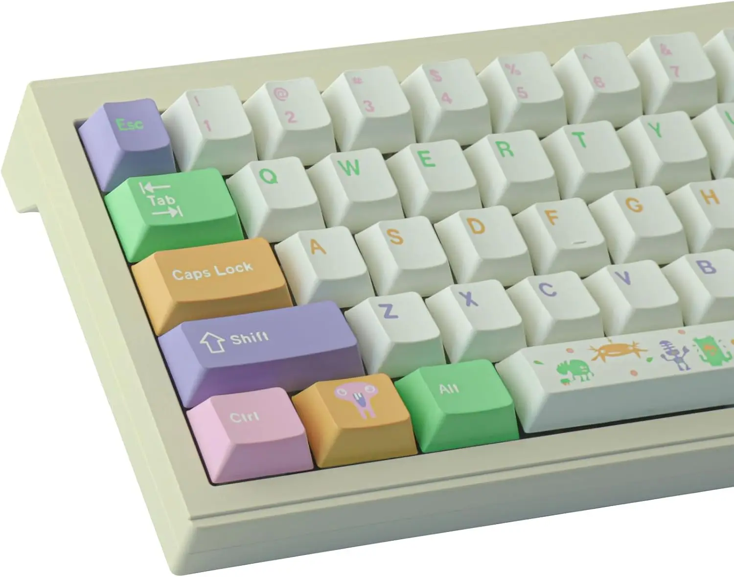 Набор из 143 PBT-кейкапов с сублимационной печатью, профиль Cherry, для механических клавиатур с переключателями Cherry MX, раскладка ISO/ANSI
Набор из 143 PBT-кейкапов с сублимационной печатью, профиль Cherry, для механических клавиатур с переключателями Cherry MX, раскладка ISO/ANSI