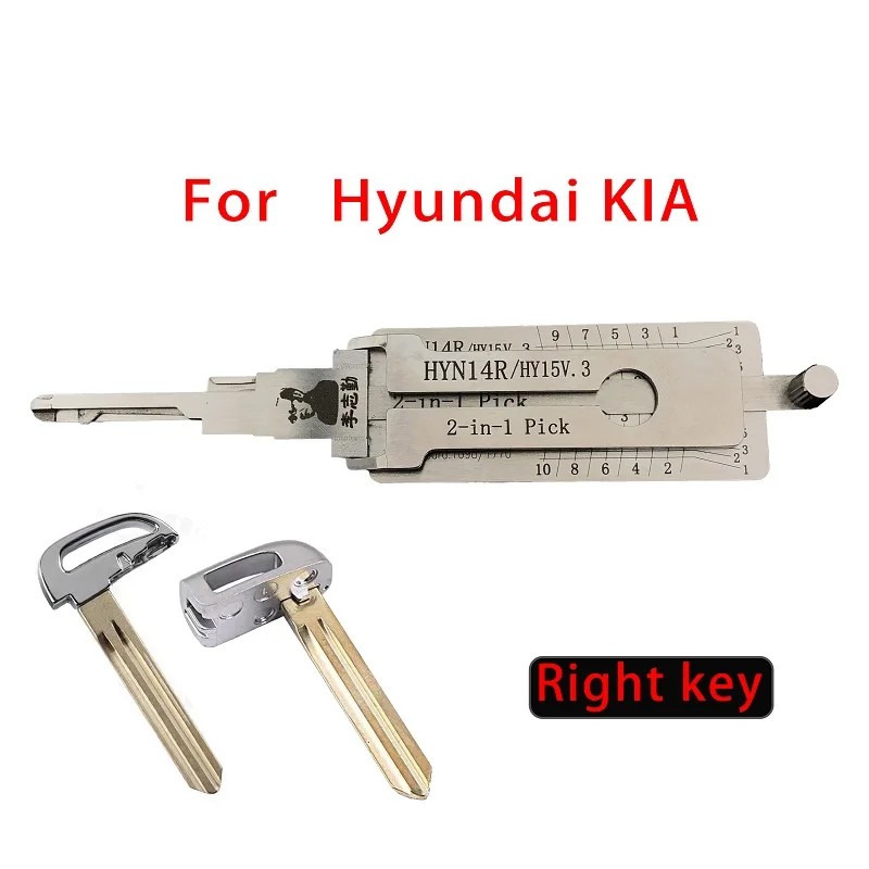 For Hyundai KIA Lishi 2in1 HY14R/HY15 Decoder Right Key For Hyundai Sonata NF Kia K2 K3 Elantra IX35 KX3 Locksmiths tool
For Hyundai KIA Lishi 2in1 HY14R/HY15 Decoder Right Key For Hyundai Sonata NF Kia K2 K3 Elantra IX35 KX3 Locksmiths tool