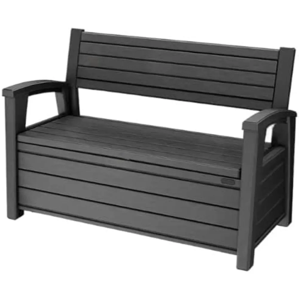 60 Gallon Plastic Resin Outdoor Storage with Sitting (Graphite Gray), Onesize
60 Gallon Plastic Resin Outdoor Storage with Sitting (Graphite Gray), Onesize