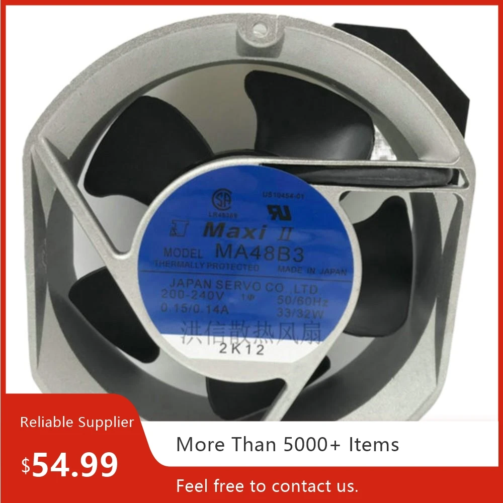 MA48B3 AC 200-240V 33/32W 172mm Industrial Cooling Fan for High-Efficiency Heat Dissipation
MA48B3 AC 200-240V 33/32W 172mm Industrial Cooling Fan for High-Efficiency Heat Dissipation