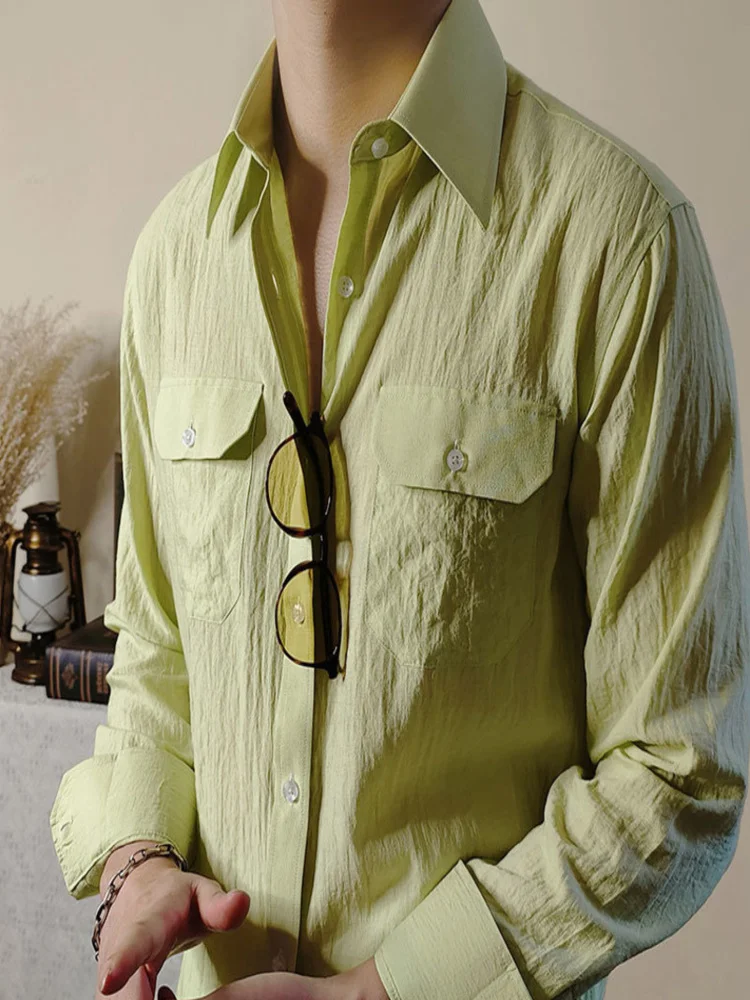 Lapel Collar Linen Long Sleeve Shirt Retro Solid Color British Thin Versatile Casual Man Camisa Social Masculina
Lapel Collar Linen Long Sleeve Shirt Retro Solid Color British Thin Versatile Casual Man Camisa Social Masculina