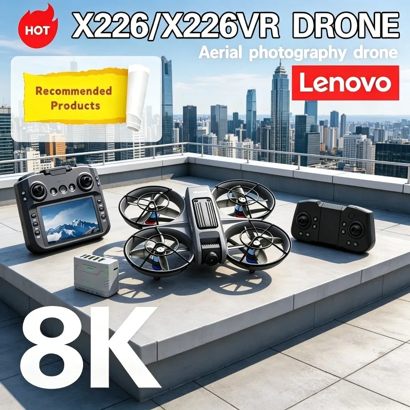 Lenovo X226/X226VR 8K Drone Professional Remote Control Helicopter Plane RC Dron Toys Gift for Kids With Screen Quadcopter
Lenovo X226/X226VR 8K Drone Professional Remote Control Helicopter Plane RC Dron Toys Gift for Kids With Screen Quadcopter