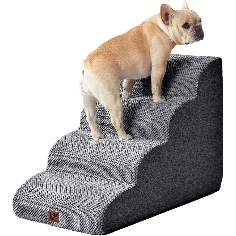 4-Step Non-Slip Pet Stairs for Small Dogs and Cats, 19.7 High, Grey Indoor Steps for Easy Climbing
4-Step Non-Slip Pet Stairs for Small Dogs and Cats, 19.7 High, Grey Indoor Steps for Easy Climbing
