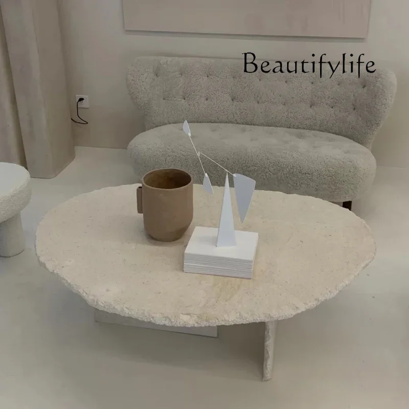 Y Natural Travertine Coffee Table Designer Broken Effect Nordic Modern Model Room Living Room Coffee Table Wabi-sabi Wind Table
Y Natural Travertine Coffee Table Designer Broken Effect Nordic Modern Model Room Living Room Coffee Table Wabi-sabi Wind Table