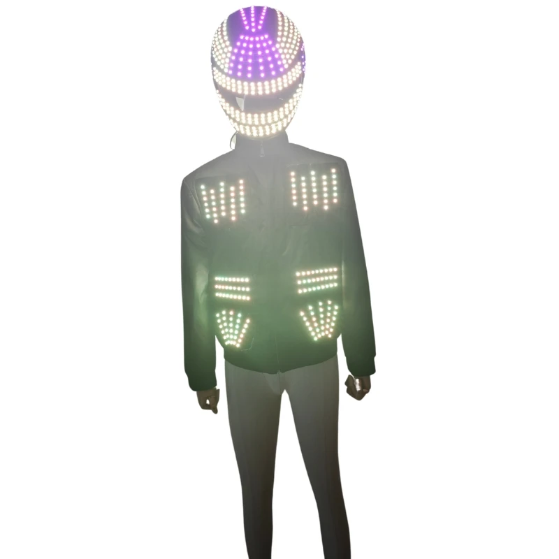 LED Robot Costume Luminous Suit Glowing Up Jacket Stage Performance LED Show Bodysuit Event Entertainment Party Celebration
LED Robot Costume Luminous Suit Glowing Up Jacket Stage Performance LED Show Bodysuit Event Entertainment Party Celebration