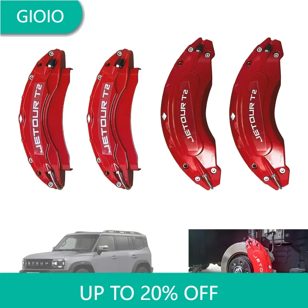 For Jetour Traveller T2 2024 Jetour T2 4Pcs Front Rear Brake Caliper Cover Aluminum Metal Caliper Cover Kit Wheel Modification
For Jetour Traveller T2 2024 Jetour T2 4Pcs Front Rear Brake Caliper Cover Aluminum Metal Caliper Cover Kit Wheel Modification