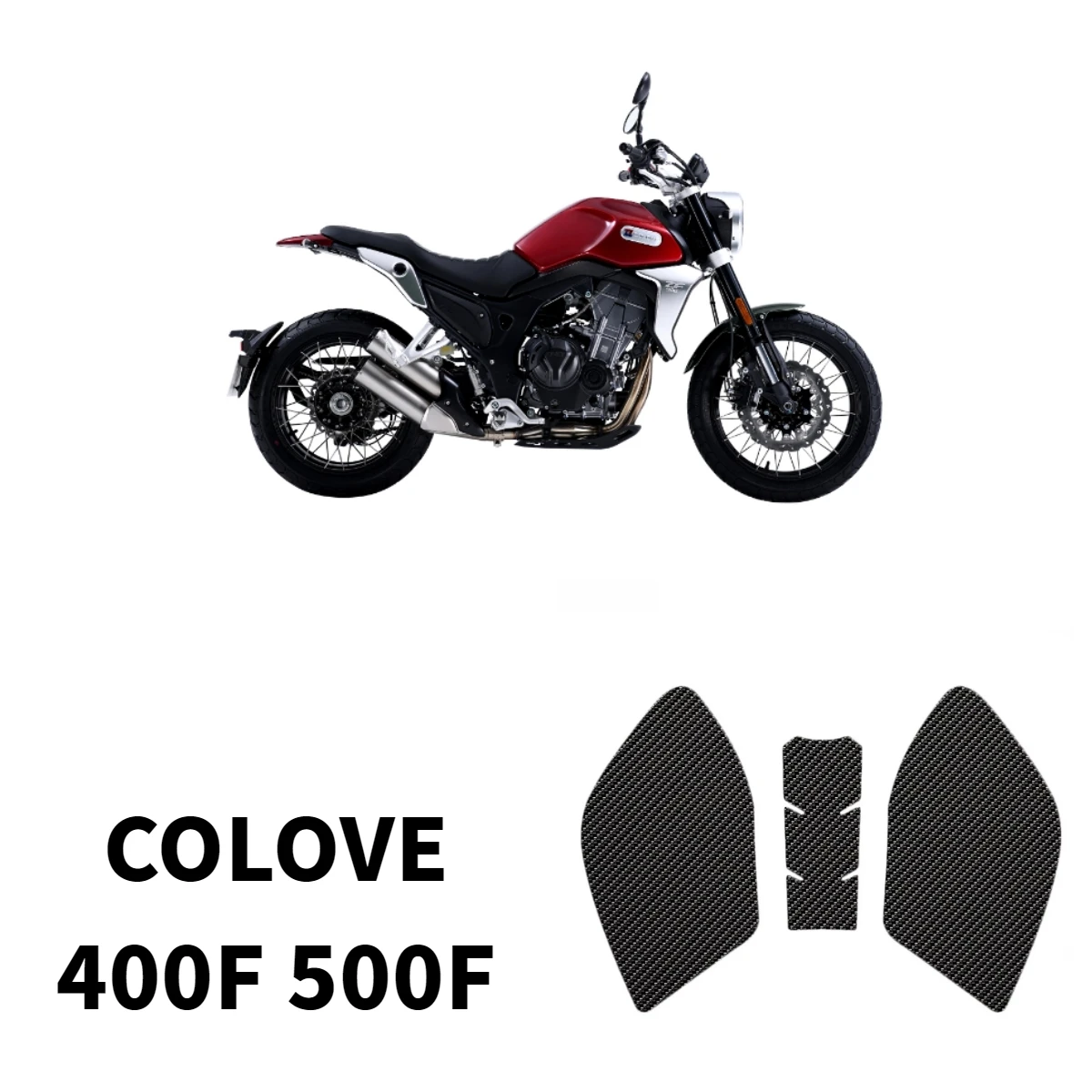 Для COLOVE 400F 500F COLOVE 500F 400F противоскользящие накладки на топливный бак мотоцикла, защитная наклейка для газового колена, подходит
Для COLOVE 400F 500F COLOVE 500F 400F противоскользящие накладки на топливный бак мотоцикла, защитная наклейка для газового колена, подходит