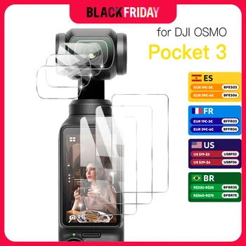 9H HD Tempered Glass for DJI OSMO Pocket 3 Screen Protector For DJI Pocket 3 Gimbal Camera Lens Protect Glass Accessories