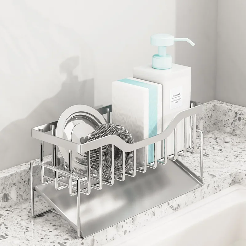 Kitchen Sink Storage Rack, Stainless Steel Drainage Rack, Non Installation Countertop Storage Rack, Multi-purpose Rack
Kitchen Sink Storage Rack, Stainless Steel Drainage Rack, Non Installation Countertop Storage Rack, Multi-purpose Rack