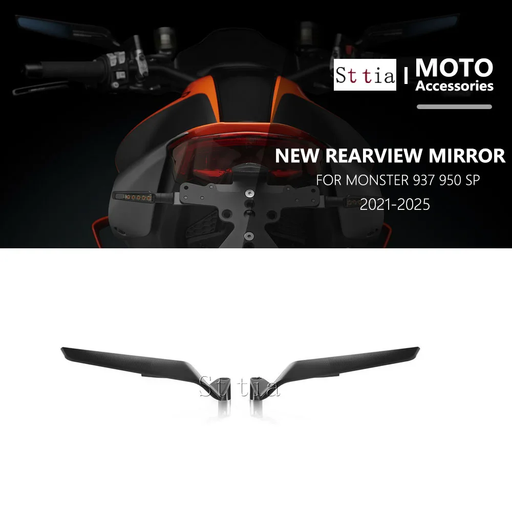 For Ducati Monster 937 SP 2021 2022 2023 2024 2025 Motorcycle Rearview Mirror 360° Adjustable Rear View Mirrors MONSTER 950
For Ducati Monster 937 SP 2021 2022 2023 2024 2025 Motorcycle Rearview Mirror 360° Adjustable Rear View Mirrors MONSTER 950