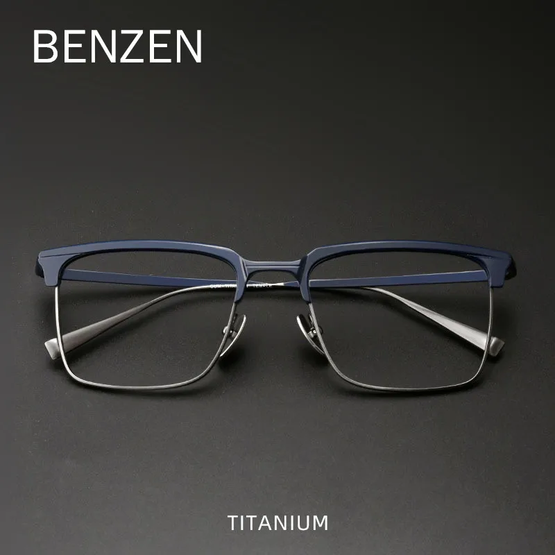 BENZEN Titanium Optical Glasses Frame Men New Retro Vintage Prescription Square Eyeglasses Myopia Eyewear 5813
BENZEN Titanium Optical Glasses Frame Men New Retro Vintage Prescription Square Eyeglasses Myopia Eyewear 5813