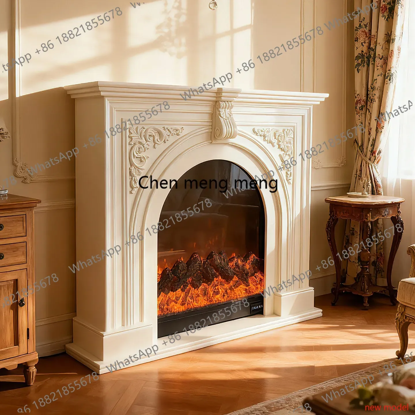 N138French retro fireplace cabinet, solid wood porch cabinet, merican living room carved fireplace decorative cabinet
N138French retro fireplace cabinet, solid wood porch cabinet, merican living room carved fireplace decorative cabinet