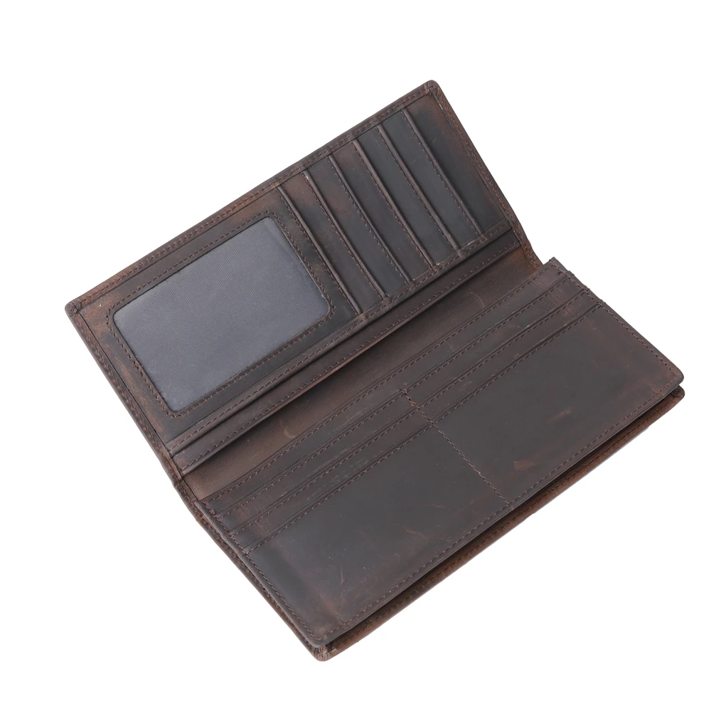 Long Wallet Men Crazy Horse Leather Luxury Card Holder Clutch Casual Wallet Pocket Zipper Wallet Men Travel Clutch Bag
Long Wallet Men Crazy Horse Leather Luxury Card Holder Clutch Casual Wallet Pocket Zipper Wallet Men Travel Clutch Bag