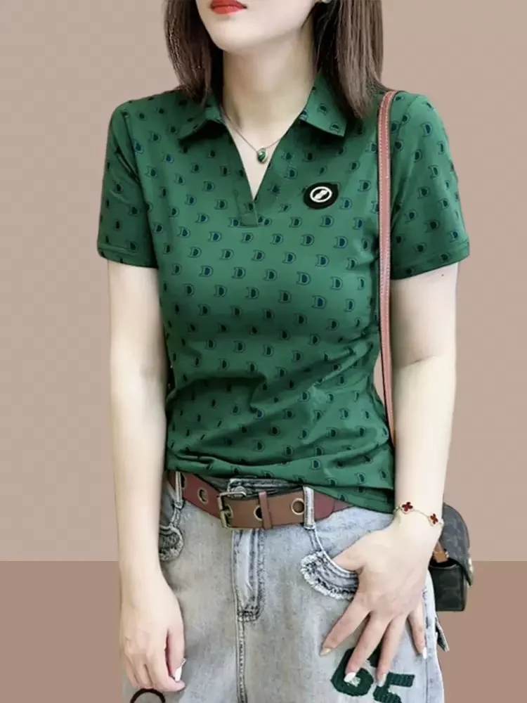 Fashionable Pure Cotton Short Sleeve T-Shirt Women's Short Style Slimming Versatile Summer Top Trendy Age-Defying round Neck ...
Fashionable Pure Cotton Short Sleeve T-Shirt Women's Short Style Slimming Versatile Summer Top Trendy Age-Defying round Neck ...