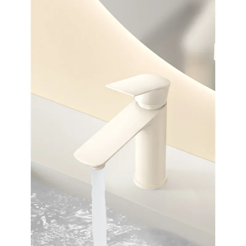 Milk white faucet, wash household hot and cold wash bathroom wash basin, bathroom cabinet faucet
Milk white faucet, wash household hot and cold wash bathroom wash basin, bathroom cabinet faucet