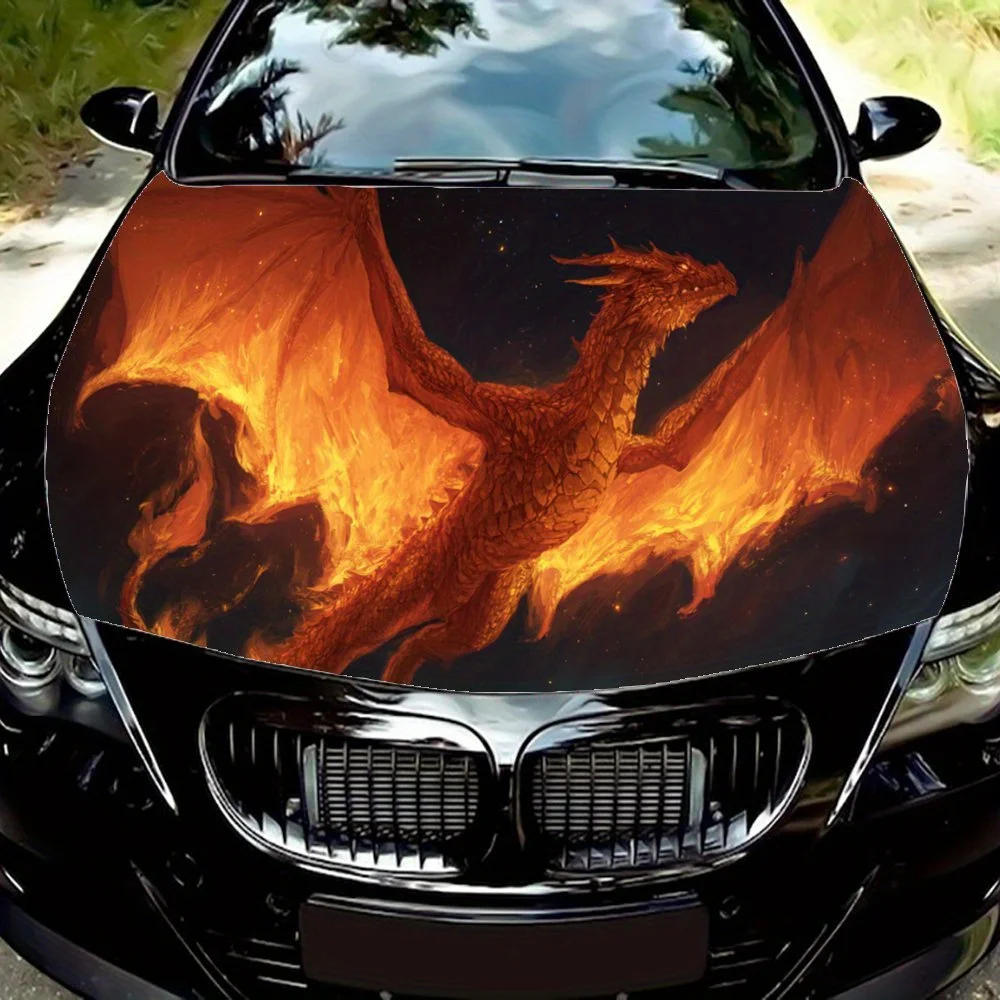 Flying Dragon Car Hood Sticker PVC Self Waterproof Stick, Striking Auto Exterior Accessories Decor Protect Gift for Car Lover
Flying Dragon Car Hood Sticker PVC Self Waterproof Stick, Striking Auto Exterior Accessories Decor Protect Gift for Car Lover