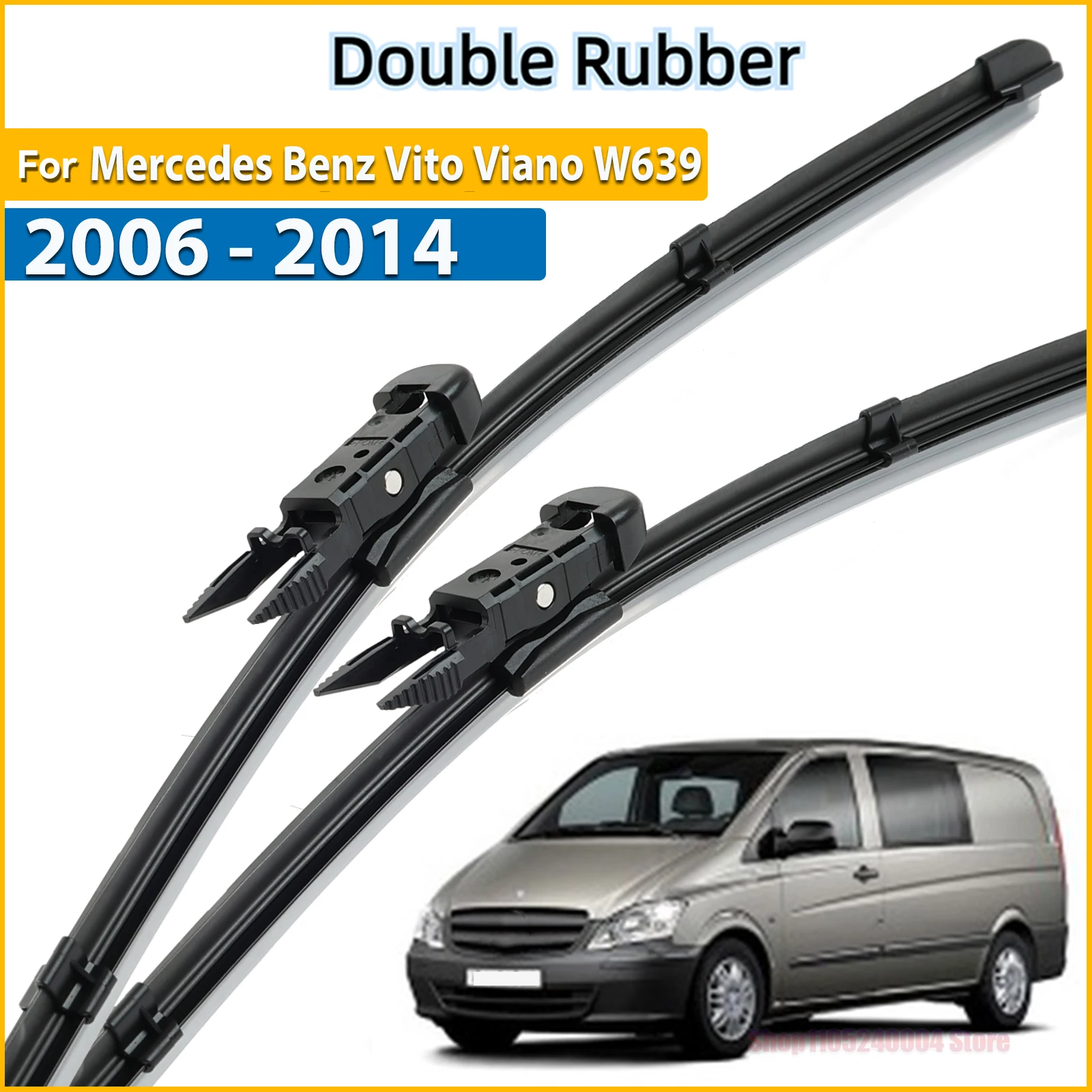 LHD Front Wiper Blades For Mercedes Benz Vito Viano W639 2006 - 2014 Windshield Windscreen Window Brushes 28"+26"
LHD Front Wiper Blades For Mercedes Benz Vito Viano W639 2006 - 2014 Windshield Windscreen Window Brushes 28"+26"