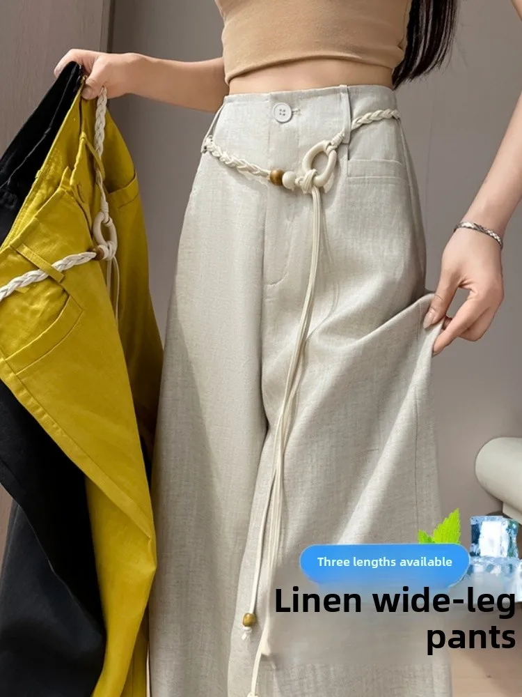 Loose Wide Leg Straight Cut Thin Women's Casual Pants Spring Summer New Style Comfortable Loose Fit Trousers Korean Style
Loose Wide Leg Straight Cut Thin Women's Casual Pants Spring Summer New Style Comfortable Loose Fit Trousers Korean Style