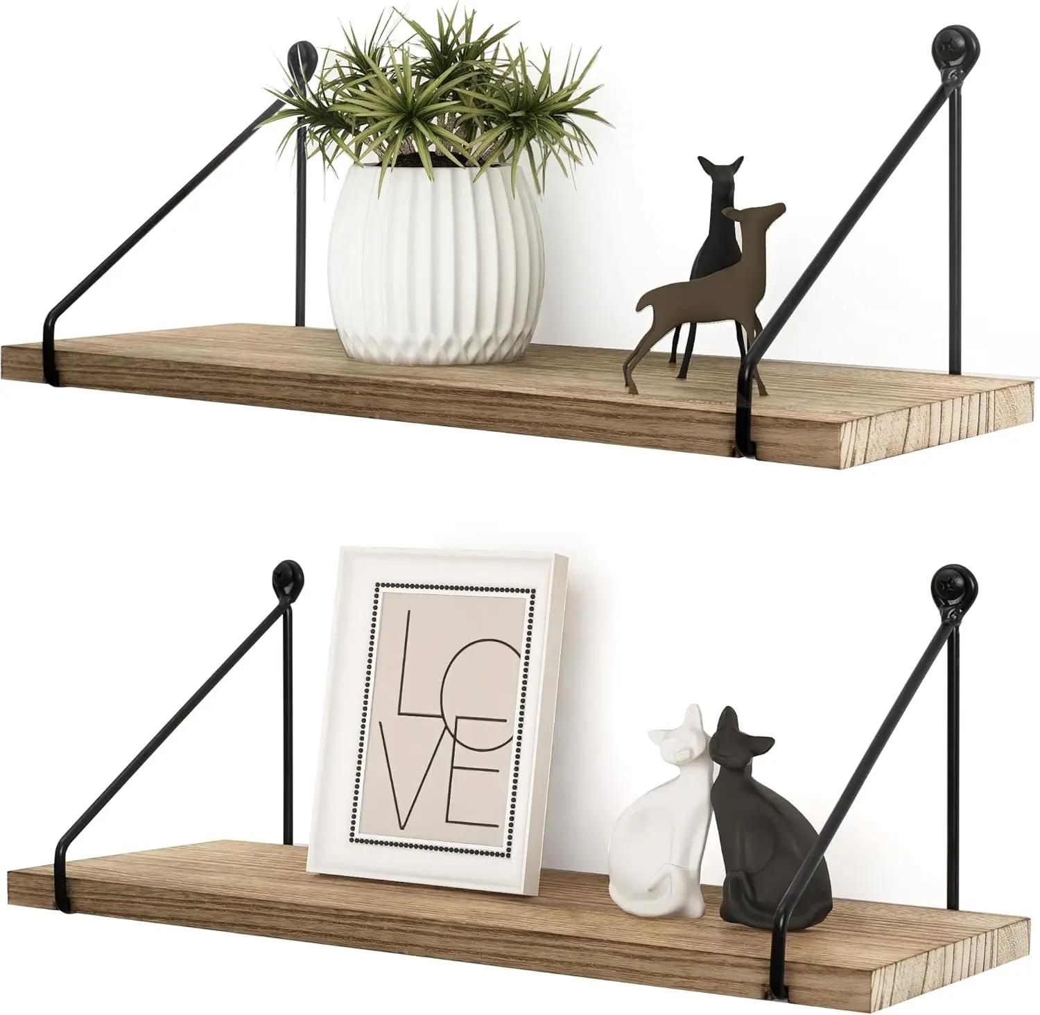 Floating Wall Shelves Rustic Wall Mounted Hanging Shelf Farmhouse Wall Bookshelf for Bathroom Kitchen Dining Living Roo
Floating Wall Shelves Rustic Wall Mounted Hanging Shelf Farmhouse Wall Bookshelf for Bathroom Kitchen Dining Living Roo