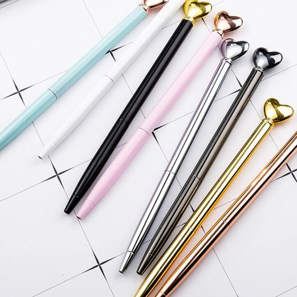 2pcs Stainless Steel Ballpoint Portable Signature Pens For Student Writing Stationery Office School Creative Heart Design
2pcs Stainless Steel Ballpoint Portable Signature Pens For Student Writing Stationery Office School Creative Heart Design