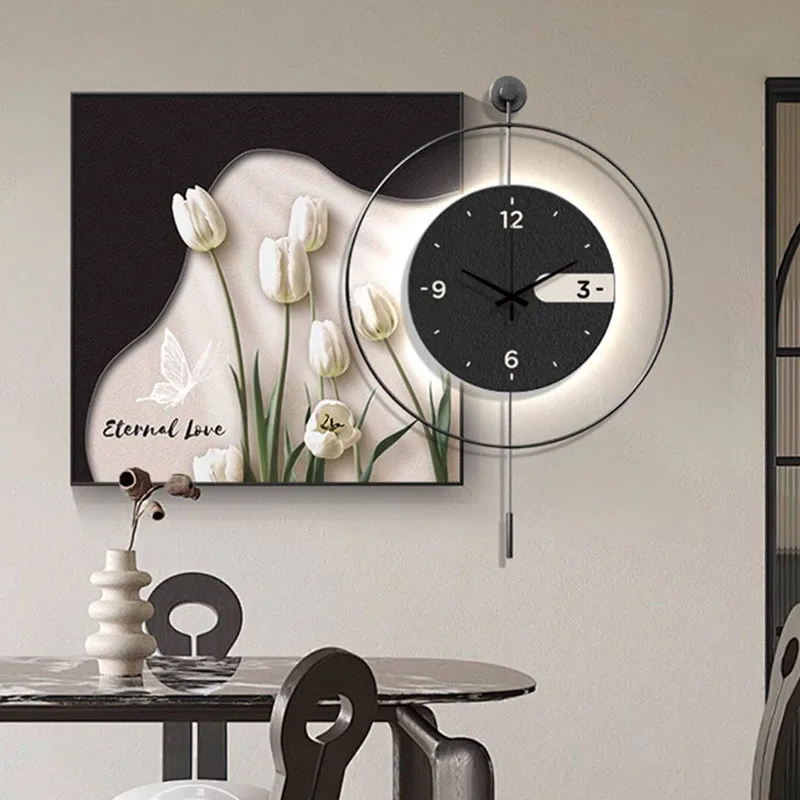 Korean Luxury Clock Wall Design Fashion Minimalist Creative Aesthetic Wall Clocks Modern Art Mural Reloj Pared Room Decorations
Korean Luxury Clock Wall Design Fashion Minimalist Creative Aesthetic Wall Clocks Modern Art Mural Reloj Pared Room Decorations