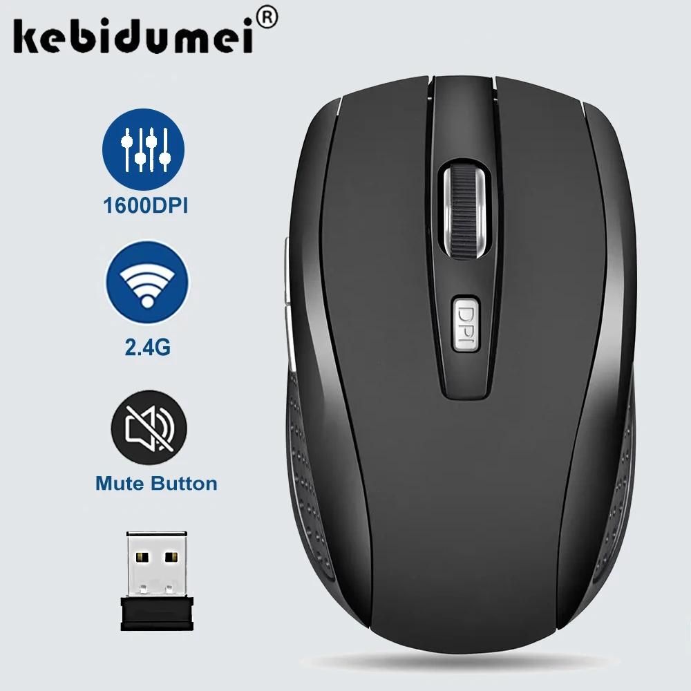 Wireless Mouse 2.4G Silent Mouse USB Portable Office Mouse Mobile Optical Mouse Adjustable 1600DPI Mouse for Notebook PC Laptop
Wireless Mouse 2.4G Silent Mouse USB Portable Office Mouse Mobile Optical Mouse Adjustable 1600DPI Mouse for Notebook PC Laptop