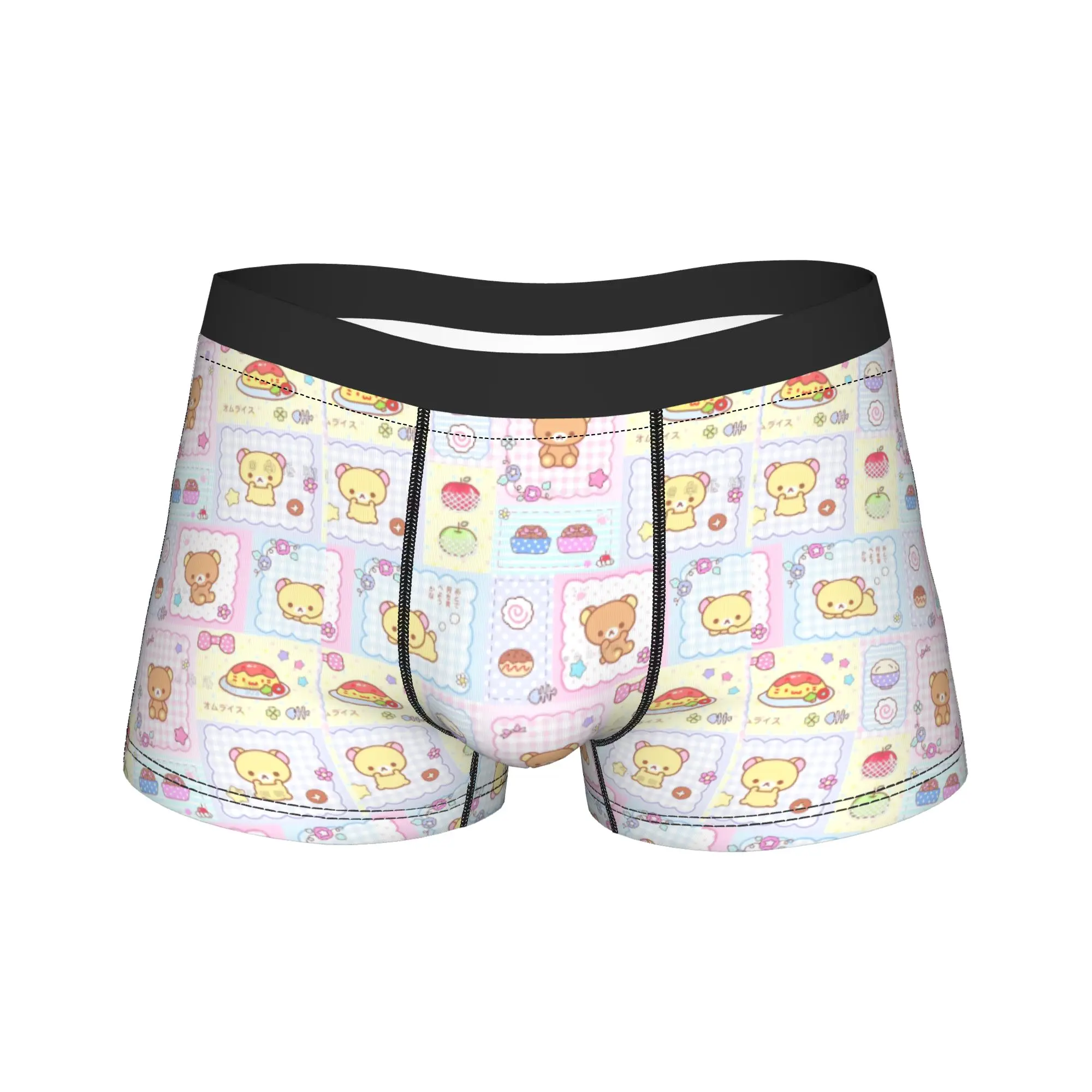 Cute Bear Rilakkuma Underwear Print Boxershorts High Quality Men Panties Elastic Shorts Briefs Gift
Cute Bear Rilakkuma Underwear Print Boxershorts High Quality Men Panties Elastic Shorts Briefs Gift