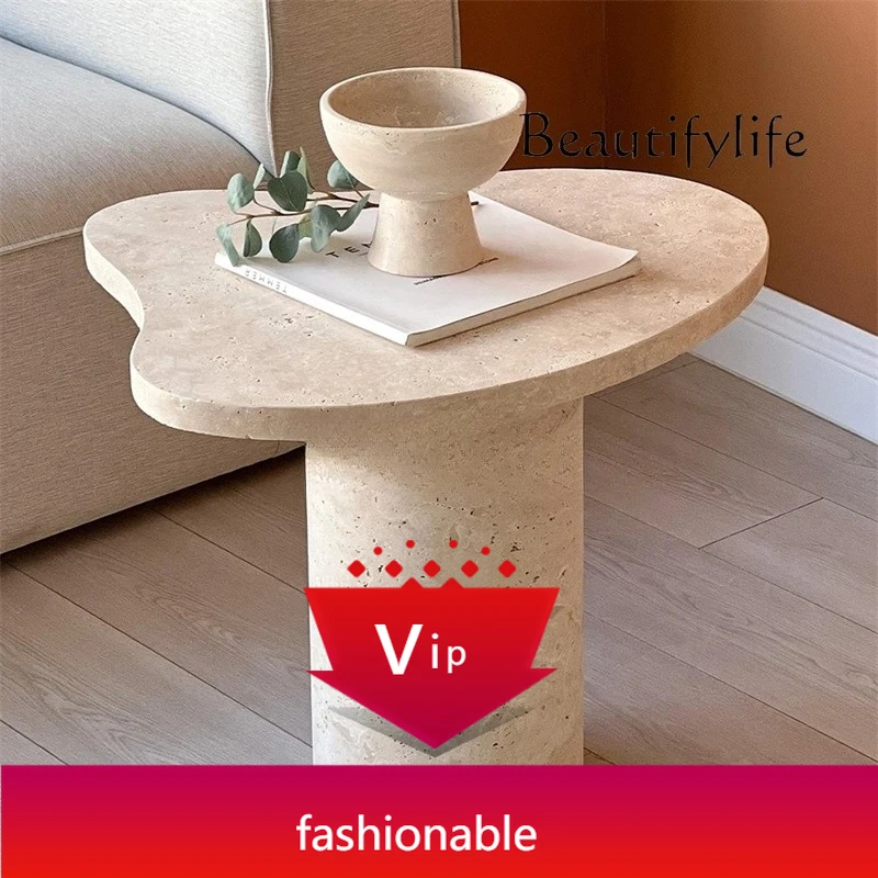 PJ Wabi Sand Wind Natural Travertine Special-shaped Edge Designer Light Luxury Household Living Room Bedside Table Edge
PJ Wabi Sand Wind Natural Travertine Special-shaped Edge Designer Light Luxury Household Living Room Bedside Table Edge