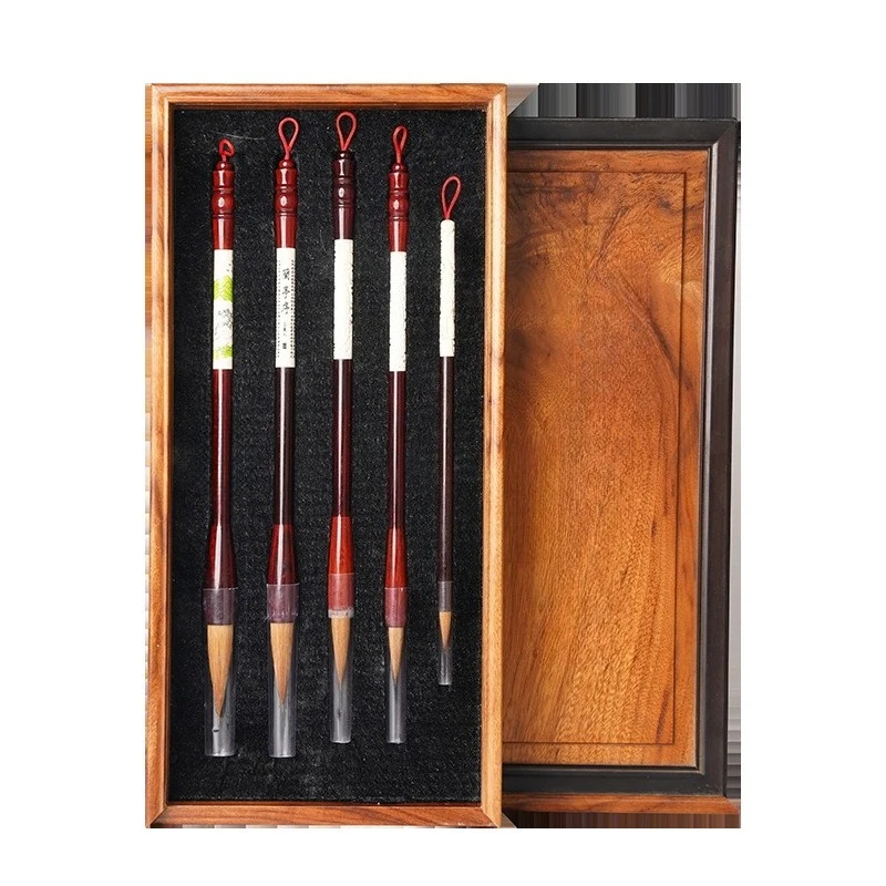 High-end wolf hair brush set Chinese painting gift box
High-end wolf hair brush set Chinese painting gift box