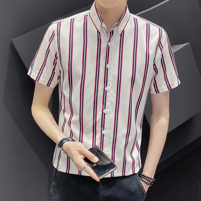 Summer New Fashion Shirt Men's Trend Slim Short Sleeved Shirt Casual Business Comfortable Dress Party Shirt Tops
Summer New Fashion Shirt Men's Trend Slim Short Sleeved Shirt Casual Business Comfortable Dress Party Shirt Tops