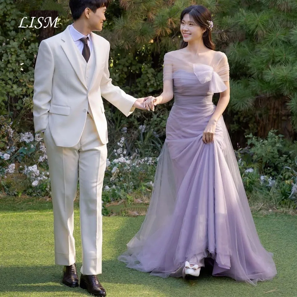 LISM Off the Shoulder Evening Party Dresses Korea Purples Customized Tulle Wraped Wedding Women Formal Gowns Event Prom Gowns
LISM Off the Shoulder Evening Party Dresses Korea Purples Customized Tulle Wraped Wedding Women Formal Gowns Event Prom Gowns