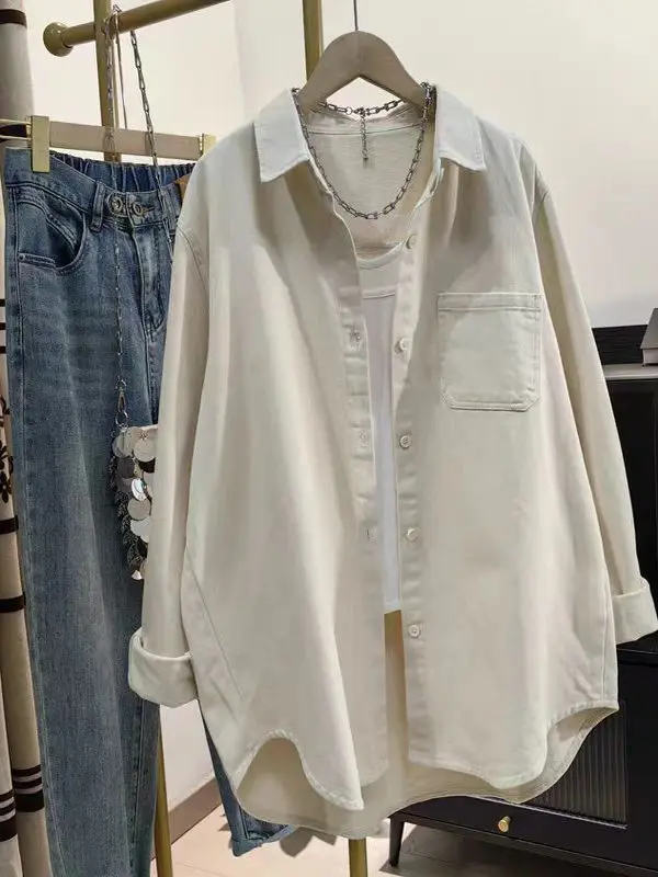 Faionable Long Sve Workwear Jaet для женщин, большой размер, средней длины, дышащая хлопковая повседневная осенняя верхняя одежда
Faionable Long Sve Workwear Jaet для женщин, большой размер, средней длины, дышащая хлопковая повседневная осенняя верхняя одежда