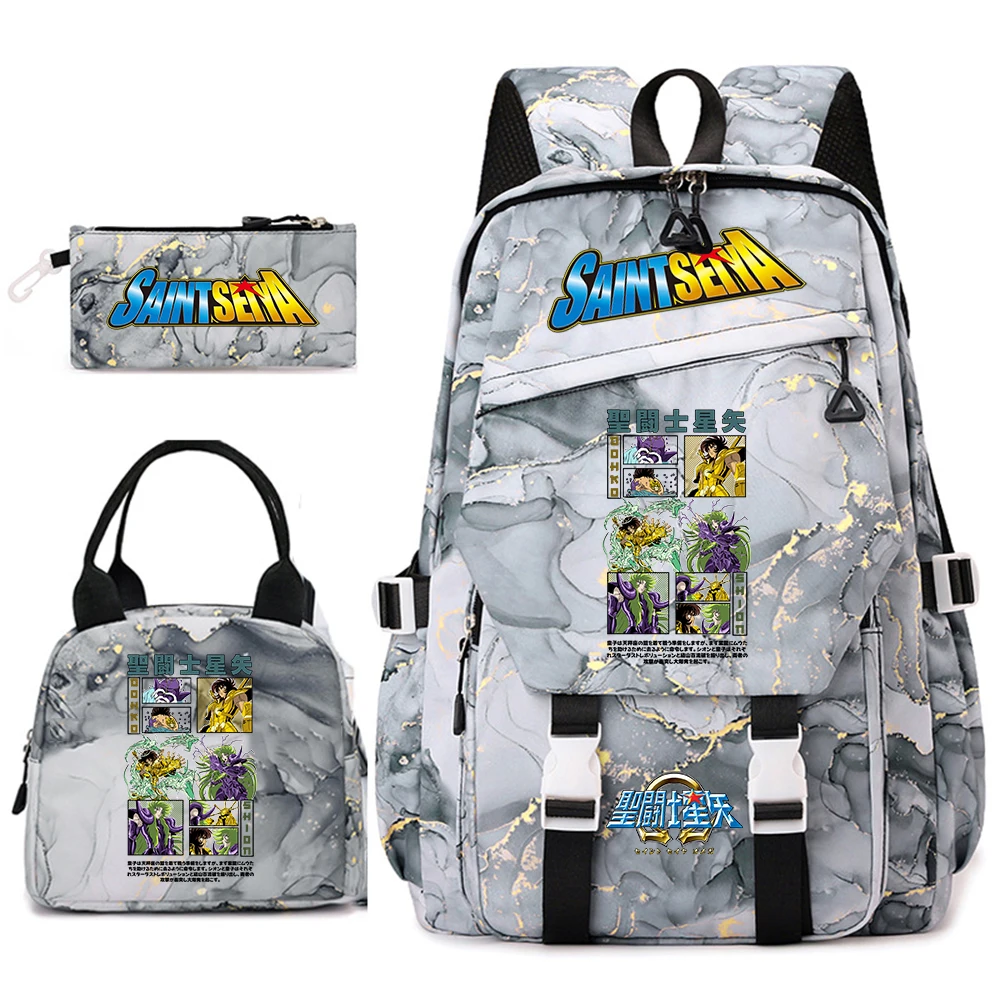 Saint Seiya Anime Print Student Backpack Set with Lunch Bag & Pencil Case for Girls Casual Daypack Lightweight School Bag
Saint Seiya Anime Print Student Backpack Set with Lunch Bag & Pencil Case for Girls Casual Daypack Lightweight School Bag