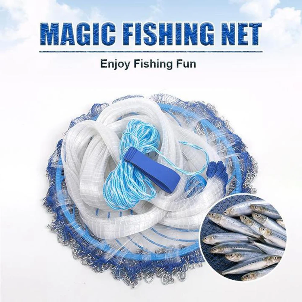 Cast Net Fishing Cast Net Portable Fish Mesh Net Cast Net Fishing Tackle Accessory with Plate Fishing Net with Plate
Cast Net Fishing Cast Net Portable Fish Mesh Net Cast Net Fishing Tackle Accessory with Plate Fishing Net with Plate