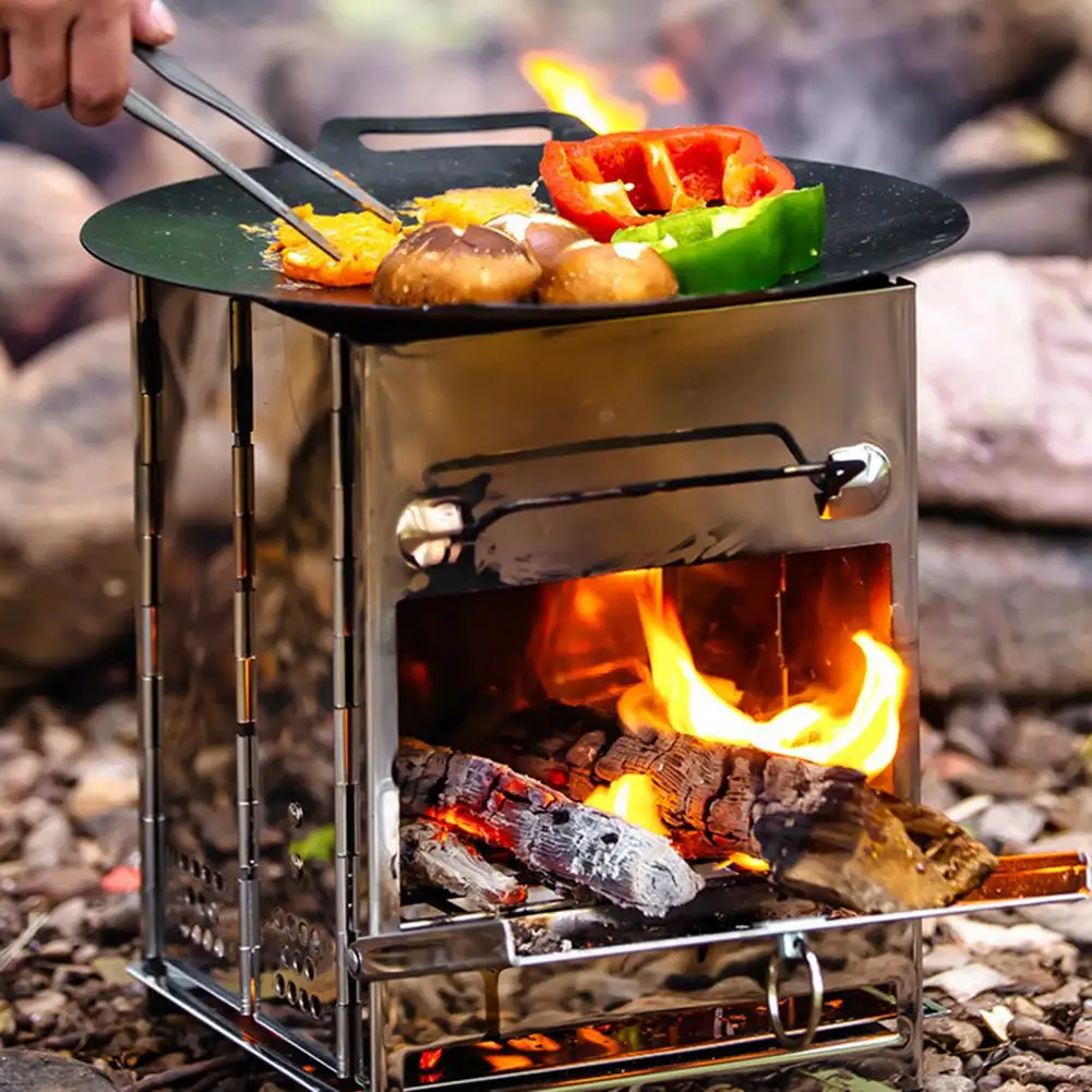 Outdoor Camping Stove Stainless Steel Wood Stove Ultralight Folding Pocket Burner Camp Fishing Hiking Stove Picnic Cooking Oven
Outdoor Camping Stove Stainless Steel Wood Stove Ultralight Folding Pocket Burner Camp Fishing Hiking Stove Picnic Cooking Oven
