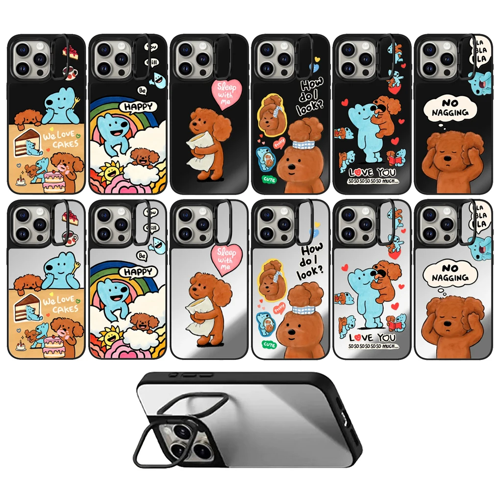 Brown Blue Dog Camera Stand Mirror Magnetic Phone Case Cover for IPhone 16 15 14 13 12 Pro Max Case for IPhone 16 Pro Max
Brown Blue Dog Camera Stand Mirror Magnetic Phone Case Cover for IPhone 16 15 14 13 12 Pro Max Case for IPhone 16 Pro Max