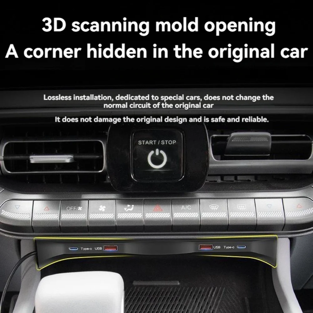 Precisionn Car USB Type-C Splitter Adapter Fast Charger Shunt HUB Docking Station For Beijing BAIC BJ40 2024
Precisionn Car USB Type-C Splitter Adapter Fast Charger Shunt HUB Docking Station For Beijing BAIC BJ40 2024
