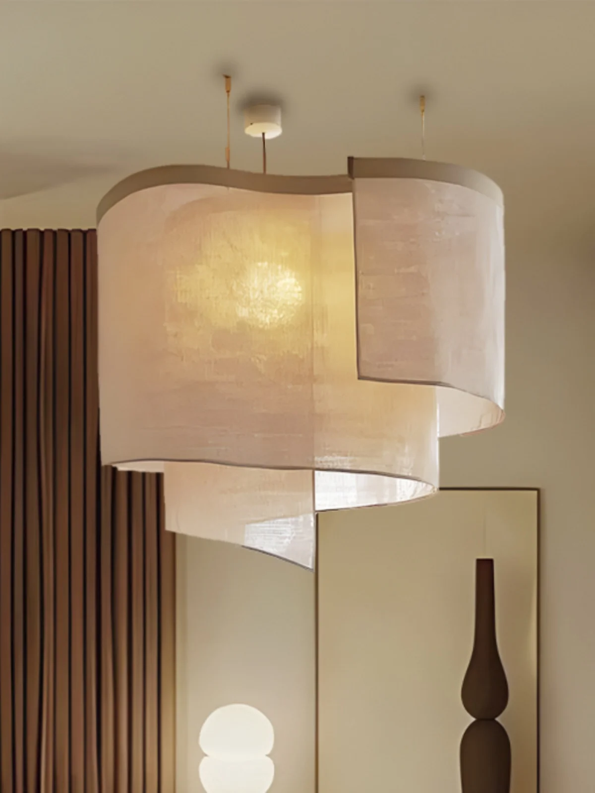 2026 Japanese Wabi Sabi Style Pendant Living Room Light Hall Main Light New Italian Style Store Commercial Fabric Lighting Fixtu
2026 Japanese Wabi Sabi Style Pendant Living Room Light Hall Main Light New Italian Style Store Commercial Fabric Lighting Fixtu