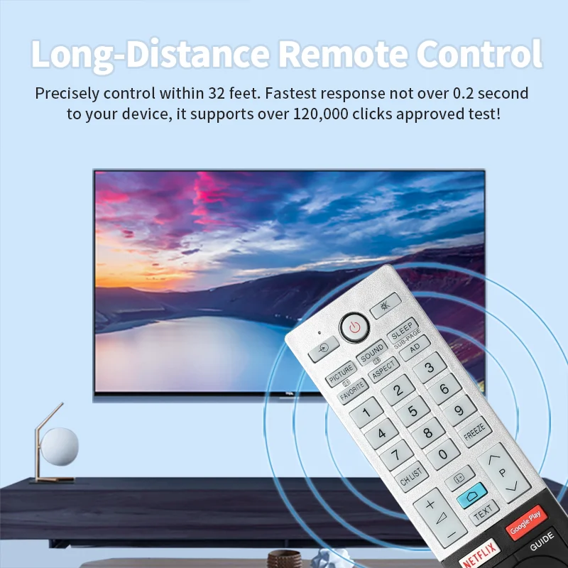 CT-8561 RC45151 Remote Control For Toshiba Smart TV 43UK3163DG 50UK3163DG 55UK3163DG 65UK3163DG 30110095 Replacement Controller
CT-8561 RC45151 Remote Control For Toshiba Smart TV 43UK3163DG 50UK3163DG 55UK3163DG 65UK3163DG 30110095 Replacement Controller