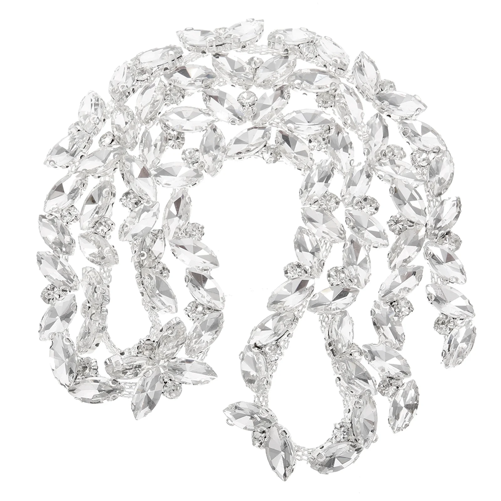 Rhinestone Chain Trim Accessories 1 Yard White Flexible DIY Craft Jewelry Making Decor Sewing Shoe Clothing Accessory
Rhinestone Chain Trim Accessories 1 Yard White Flexible DIY Craft Jewelry Making Decor Sewing Shoe Clothing Accessory