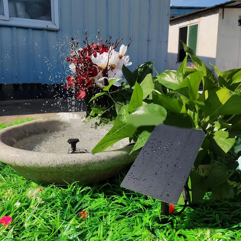 5W 5V Solar Water Pump Garden Decoration With Plug-in Solar Panel Fountain 180L/h Household Improvement Solar Power Replacement
5W 5V Solar Water Pump Garden Decoration With Plug-in Solar Panel Fountain 180L/h Household Improvement Solar Power Replacement