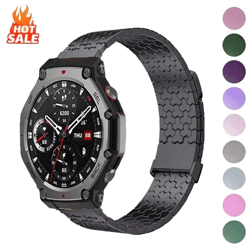 Metal Magnetic Buckle Correa Band For Huami Amazfit T-Rex 3 2 1 For T-Rex 3Pro 48mm T-Rex pro Accessories
Metal Magnetic Buckle Correa Band For Huami Amazfit T-Rex 3 2 1 For T-Rex 3Pro 48mm T-Rex pro Accessories