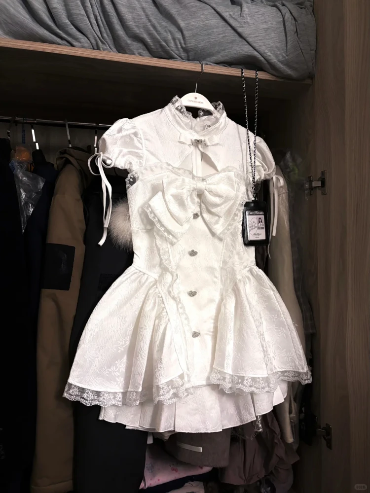 Sweet Korean Style Y2K Solid Women 2 Piece Set Kawaii Bow Tops + Lace Pleated Skirt Female Princess Vintage Preppy Style Clothes
Sweet Korean Style Y2K Solid Women 2 Piece Set Kawaii Bow Tops + Lace Pleated Skirt Female Princess Vintage Preppy Style Clothes