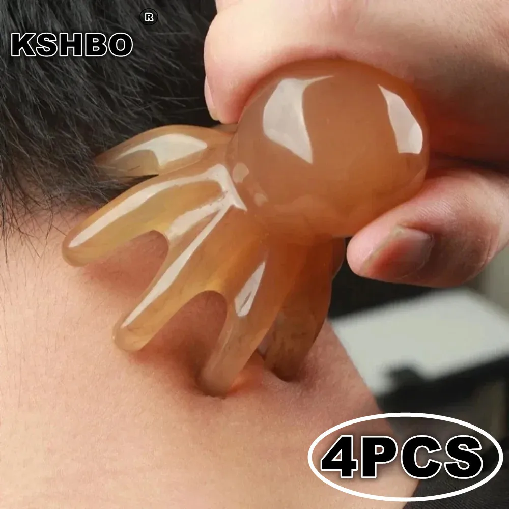 4PCS Resin Octopus Scalp Massage Brush Meridian Scraping Acupuncture Gua Sha Fatigue Relief Relaxation Tool for SPA
4PCS Resin Octopus Scalp Massage Brush Meridian Scraping Acupuncture Gua Sha Fatigue Relief Relaxation Tool for SPA