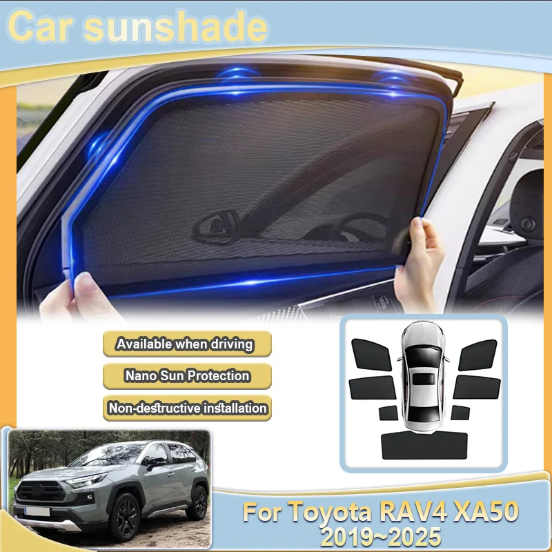 For Toyota RAV4 2024 XA50 MK5 2019~2025 Car Sunshade Light Blocking Curtains Mesh Visor Anti-UV Windshield Cover Car Accessories
For Toyota RAV4 2024 XA50 MK5 2019~2025 Car Sunshade Light Blocking Curtains Mesh Visor Anti-UV Windshield Cover Car Accessories